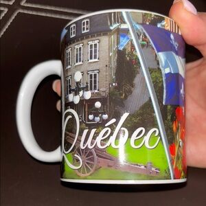 White and Green Ceramic Dining Mug